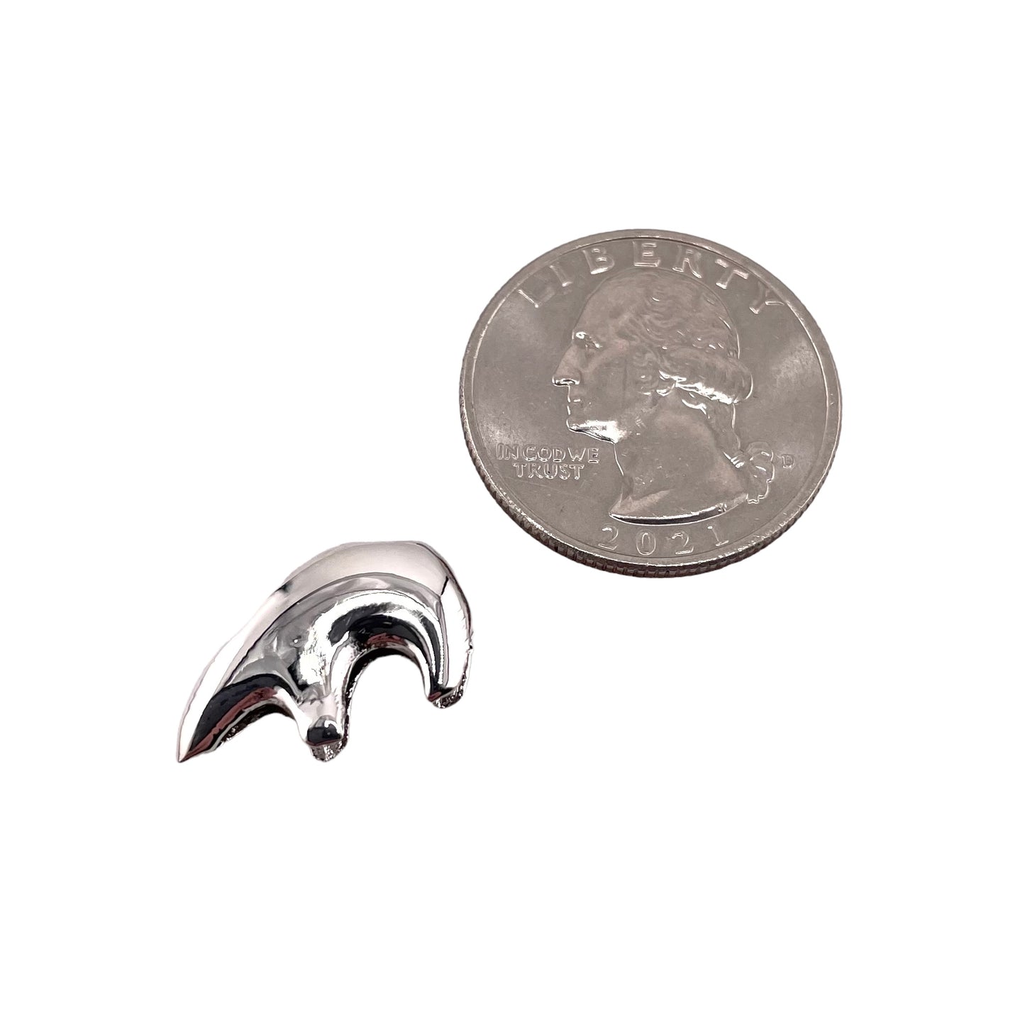 Southwest Bear Floating Pendant Sterling Silver