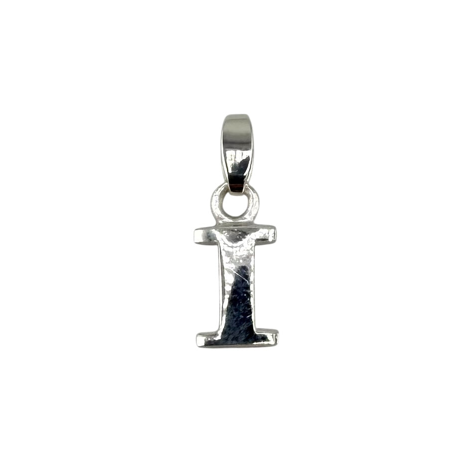 Initial Alphabet Pendant Sterling Silver
