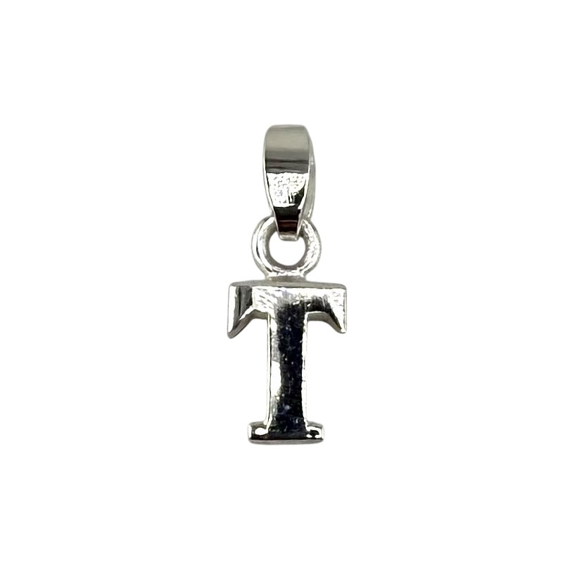 Initial Alphabet Pendant Sterling Silver