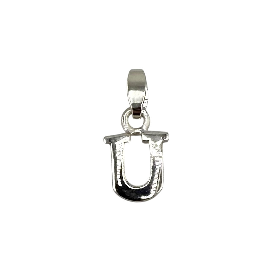 Initial Alphabet Pendant Sterling Silver