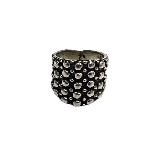 Dotted Bead 21mm Ring Sterling Silver