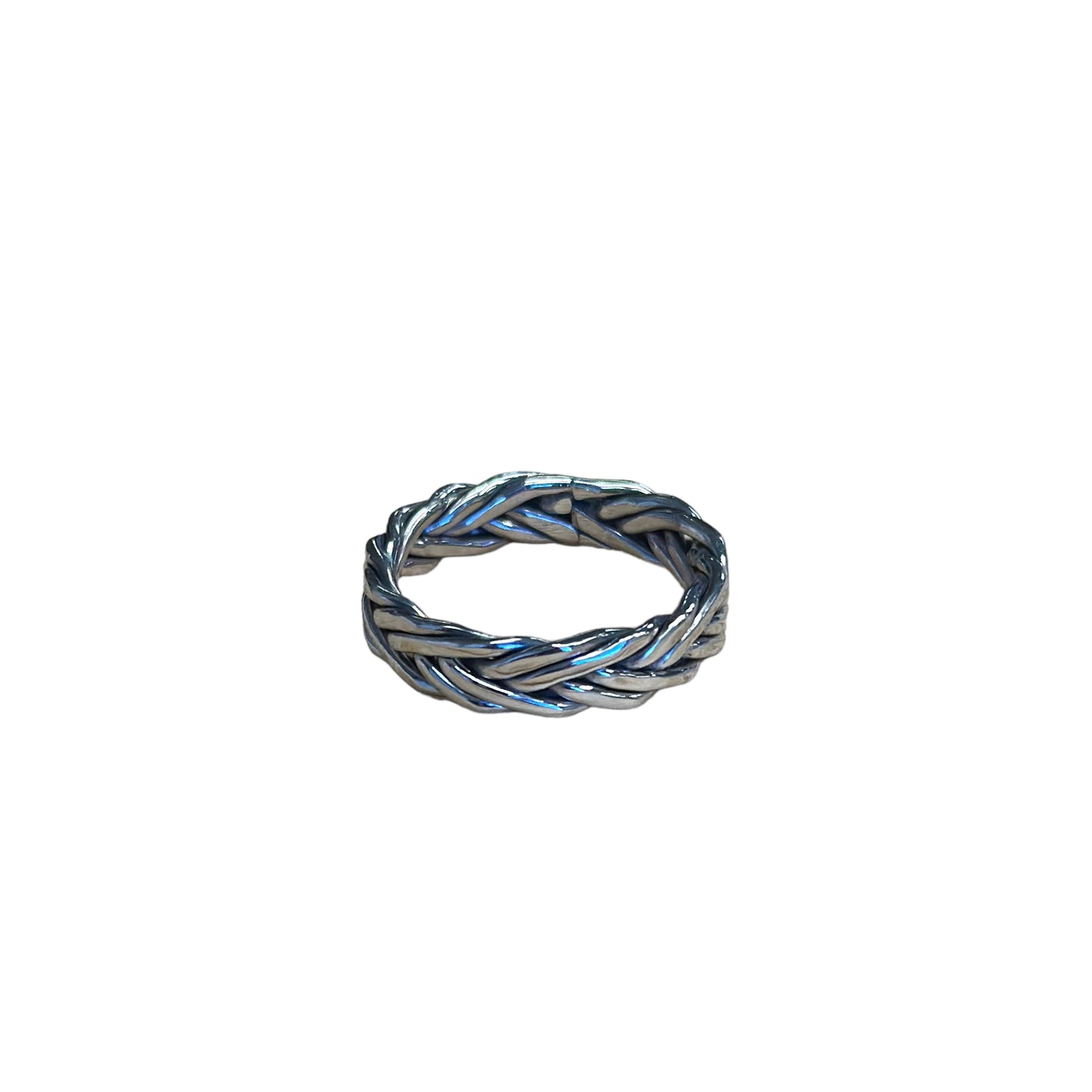 Braided Wheat Ring Sterling Silver