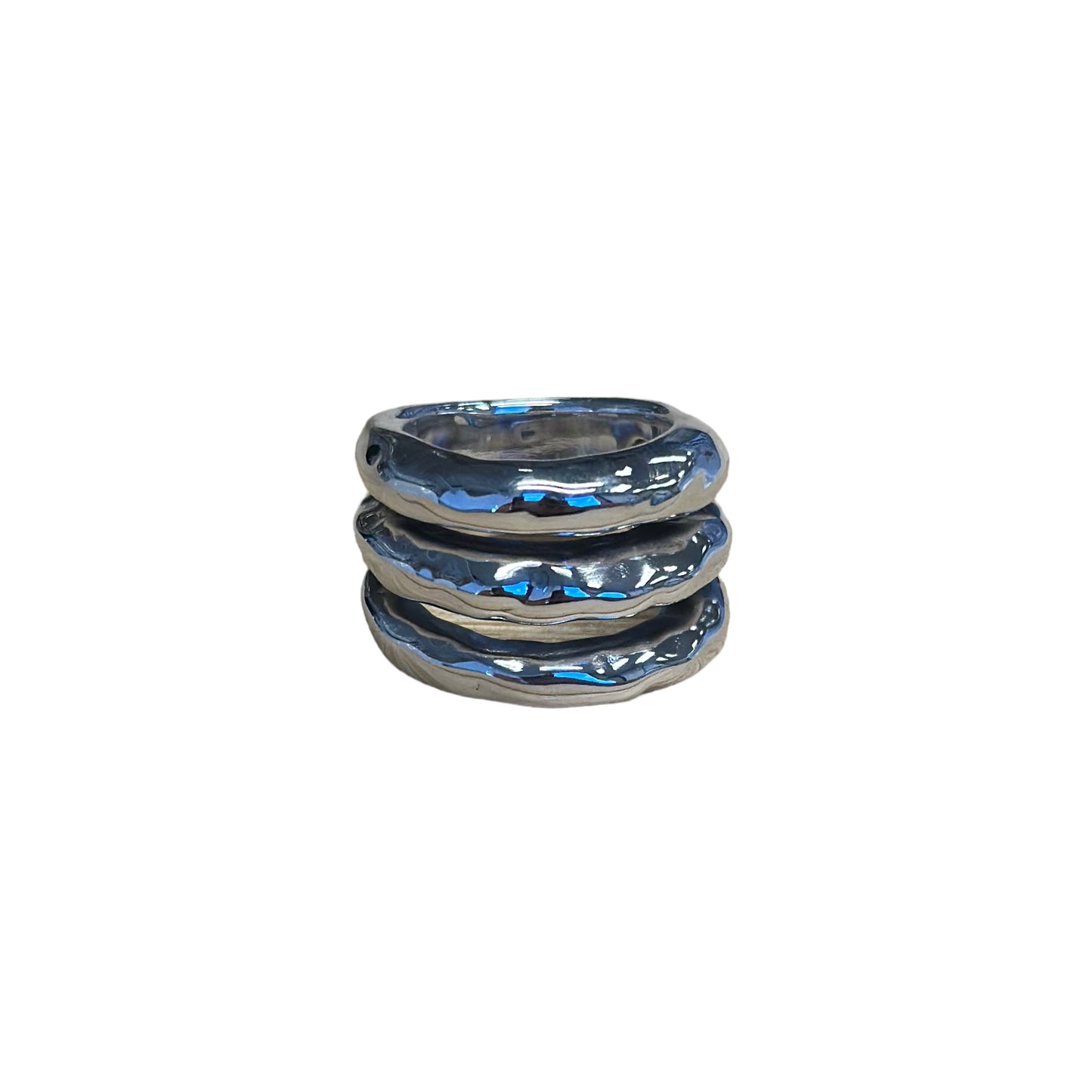 3 Bar 17mm Row Ring Sterling Silver