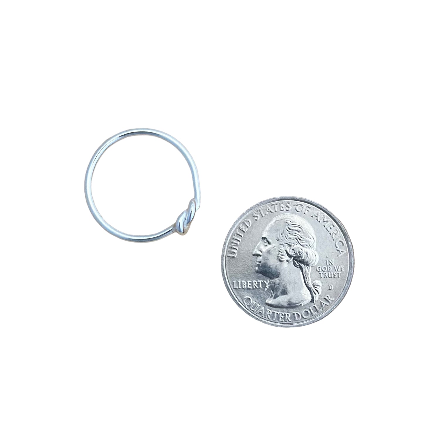 Infinity Loop Knot Ring Sterling Silver