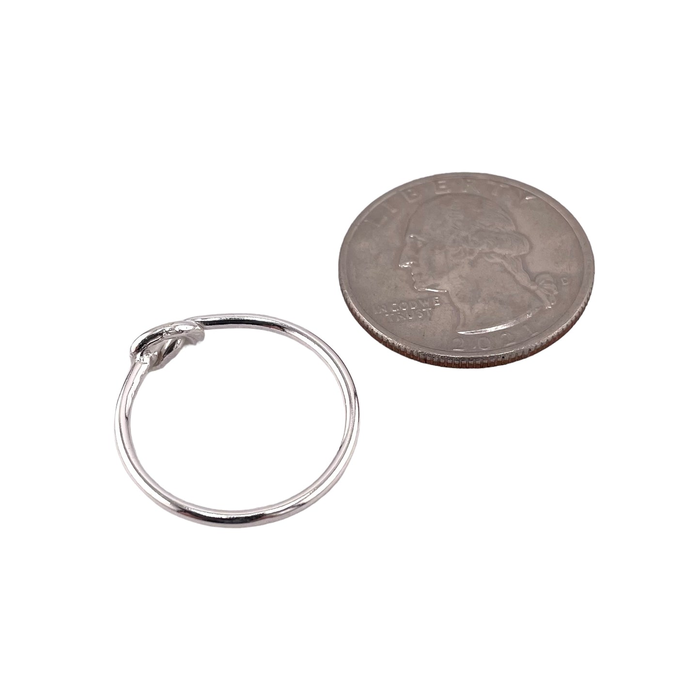 Infinity Loop Knot 5mm Ring Sterling Silver