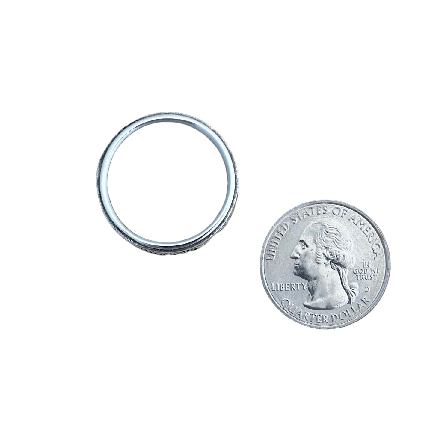 Wave Spinner Ring Sterling Silver