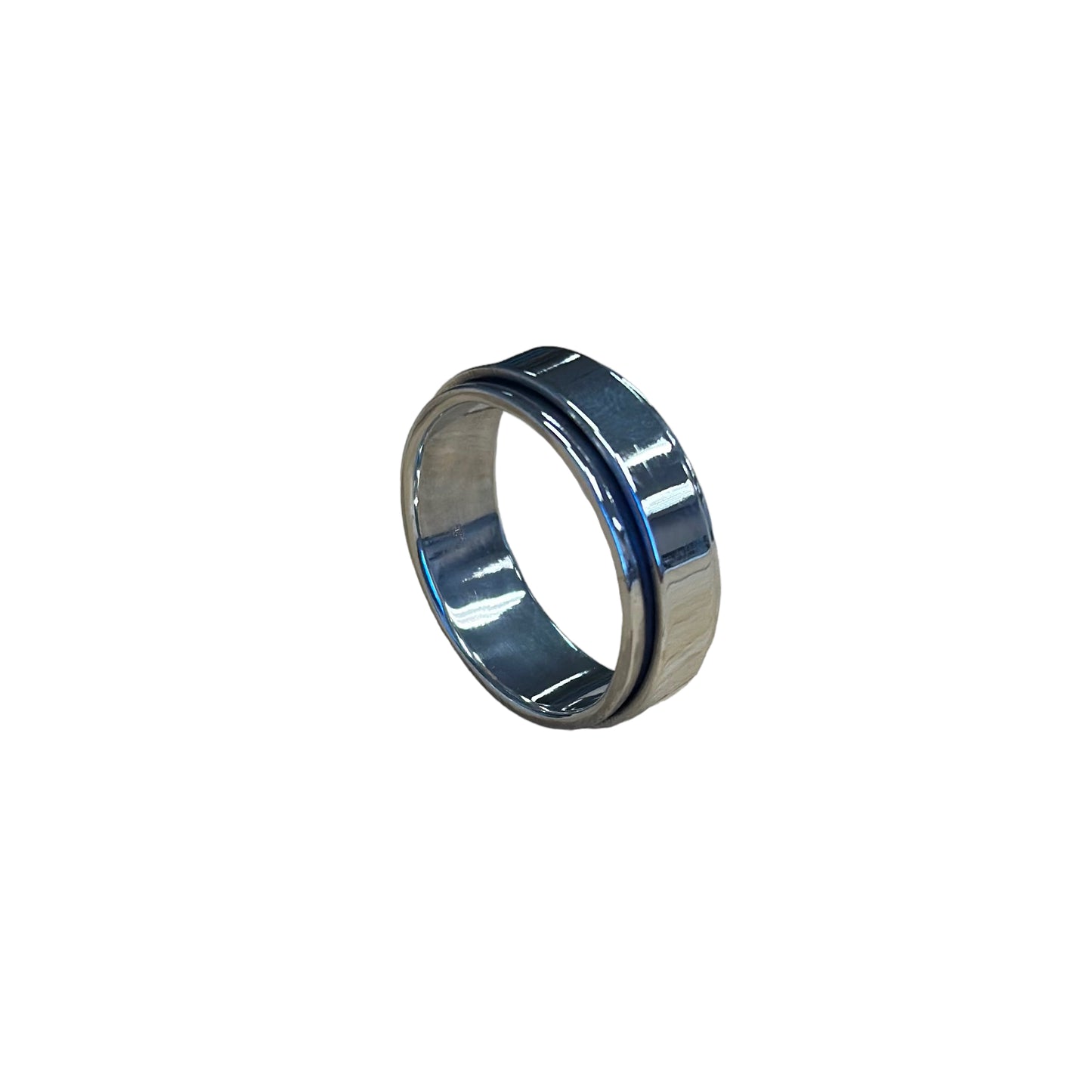 Plain Band Spinner Ring Sterling Silver