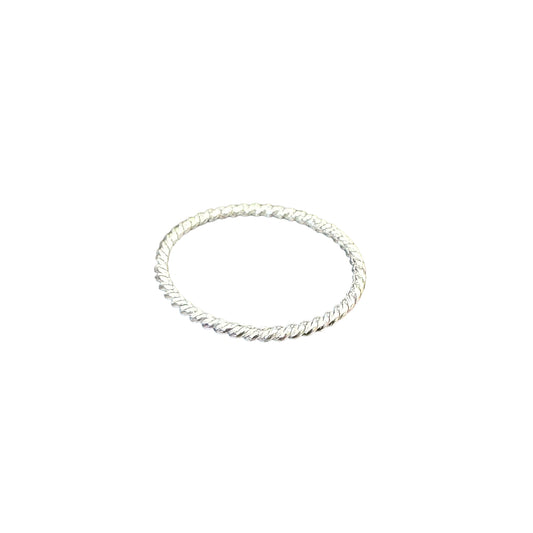 Twist 1.3mm Band Ring Sterling Silver