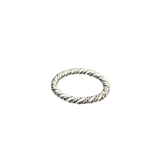 Rope Twist 2.4mm Band Ring Sterling Silver