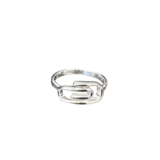 Paper Clip Ring Sterling Silver