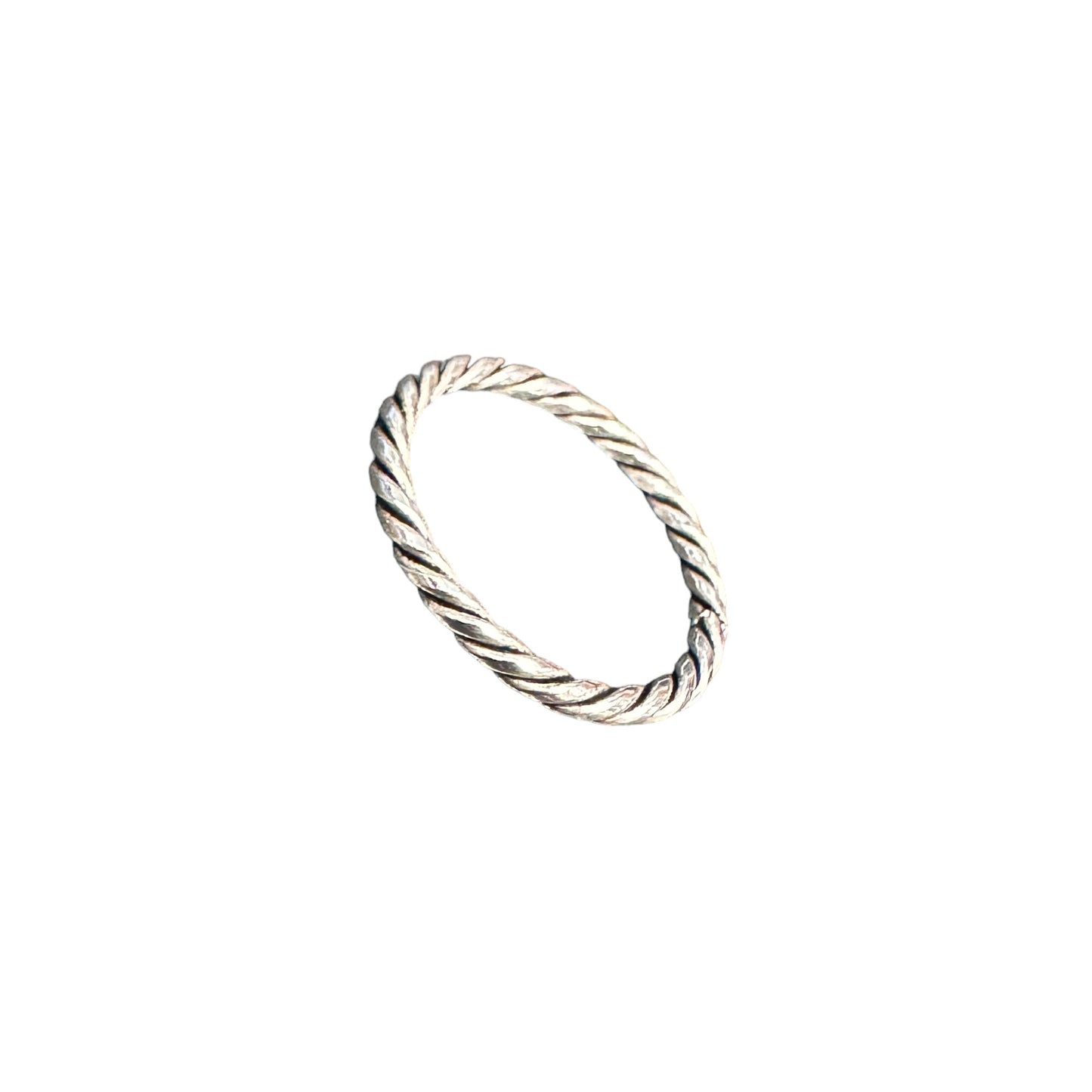 Rope 2mm Band Ring Sterling Silver