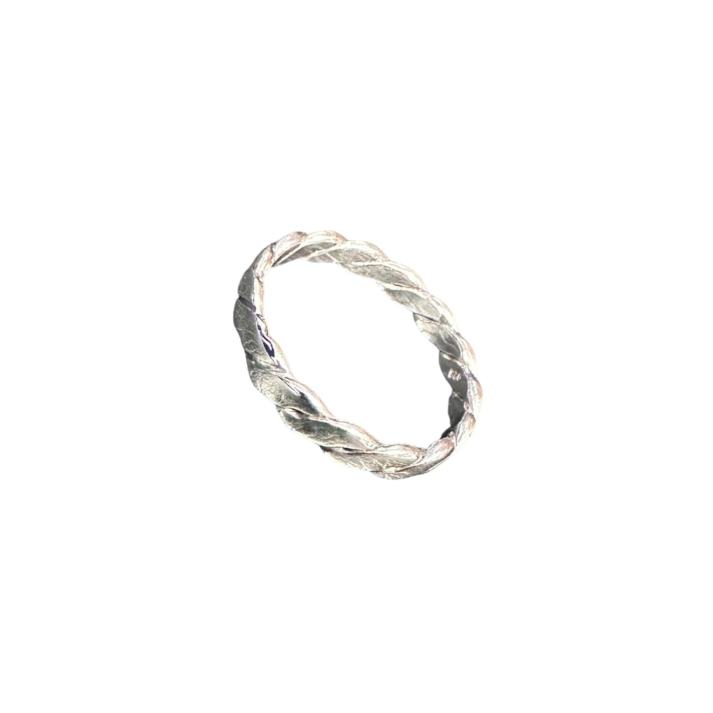 Rope 3mm Band Ring Sterling Silver