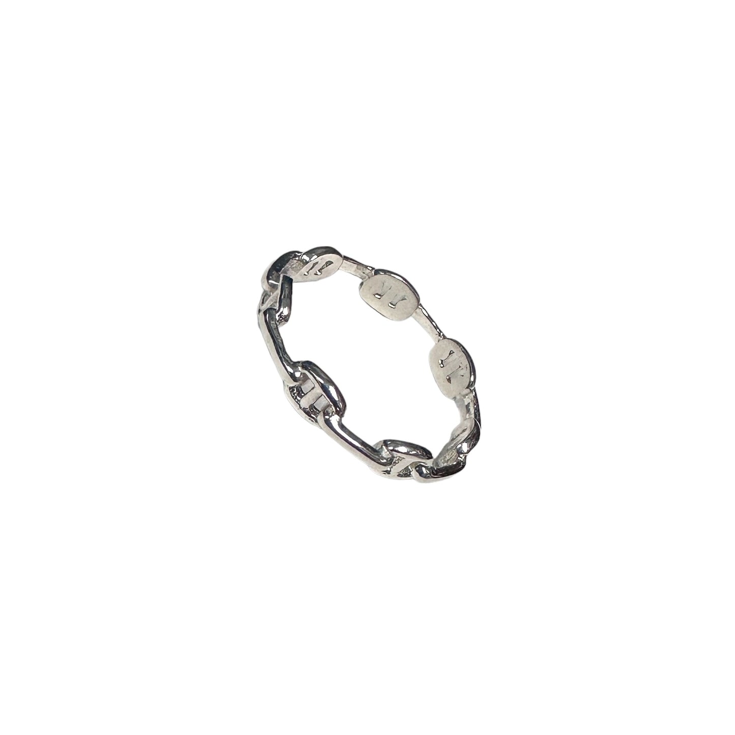 Gucci Link 4mm Band Ring Sterling Silver