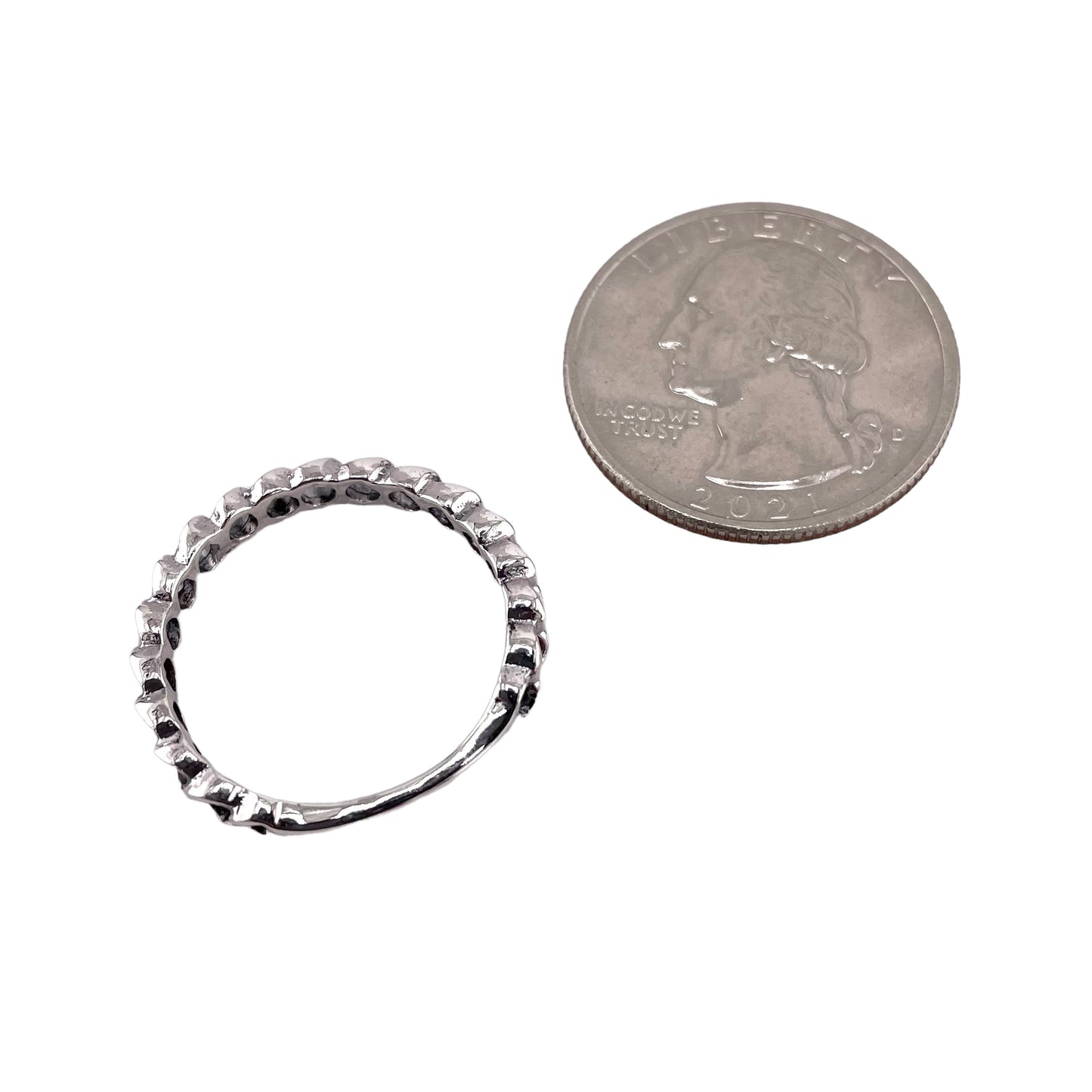 Cuban Link 4mm Band Ring Sterling Silver