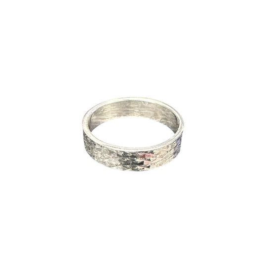 Diamond Cut 5mm Band Ring Sterling Silver