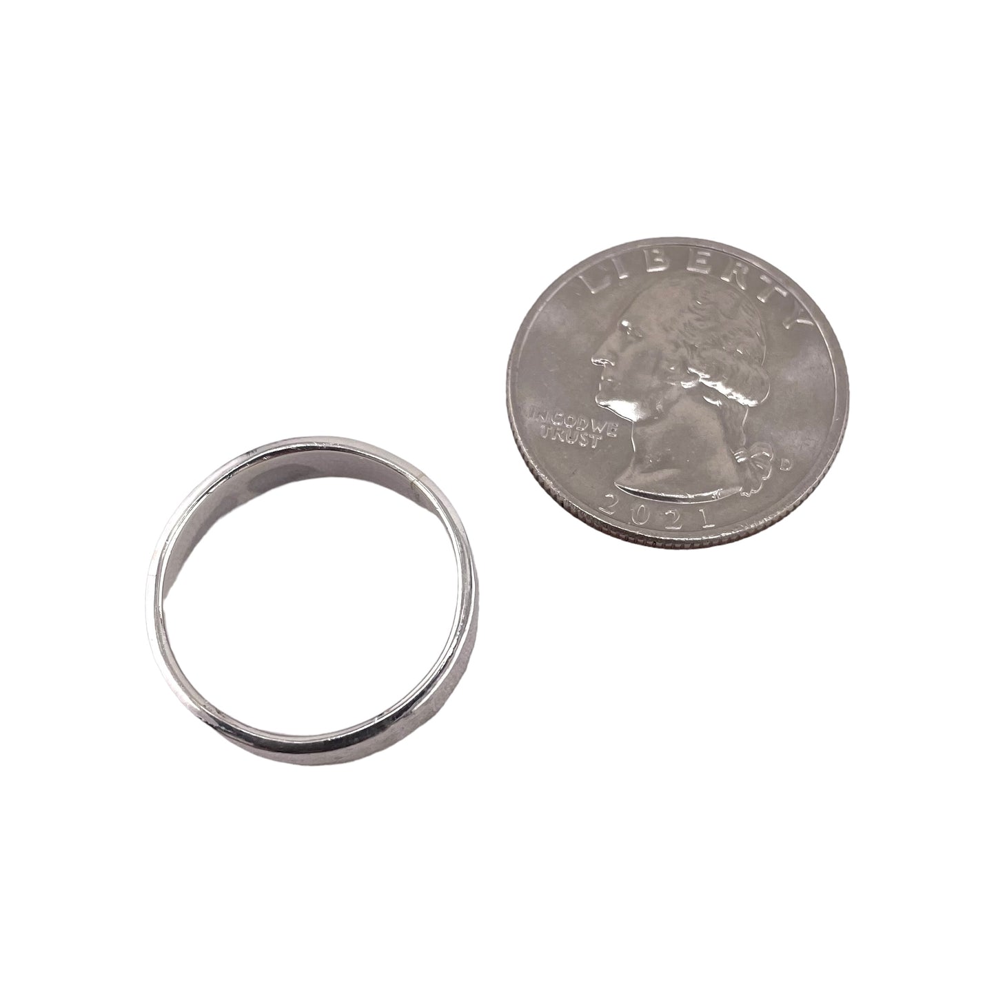 Diamond Cut 5mm Band Ring Sterling Silver