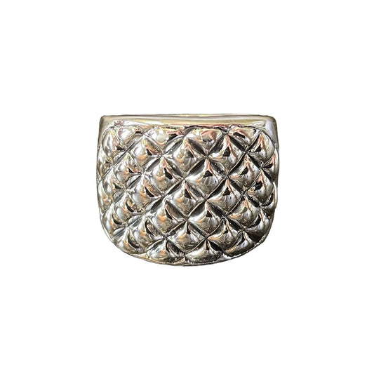 Studded 19mm Ring Sterling Silver