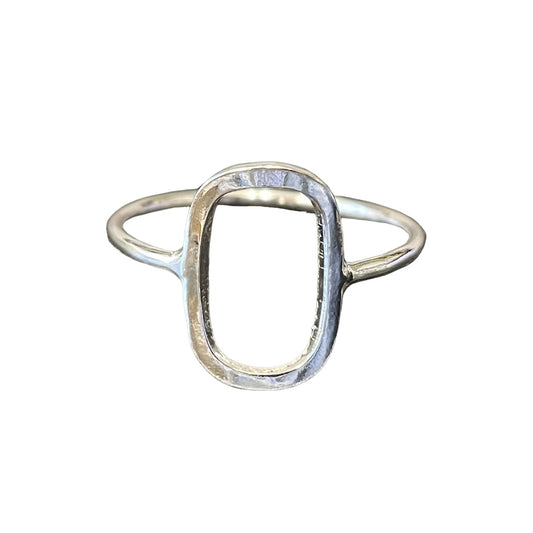 Geometric 13mm Ring Sterling Silver
