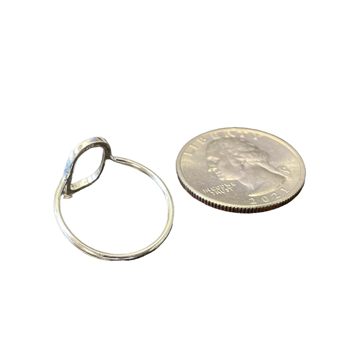 Geometric 13mm Ring Sterling Silver