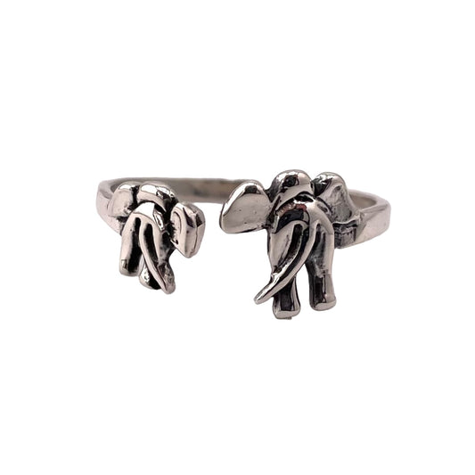 Elephant Ring Sterling Silver