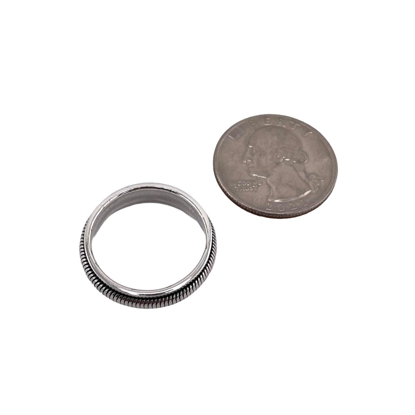 Spinner 5mm Band Ring Sterling Silver