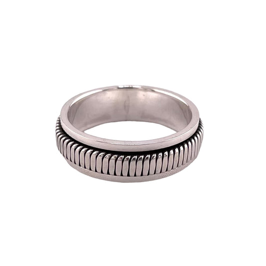Spinner 6mm Band Ring Sterling Silver