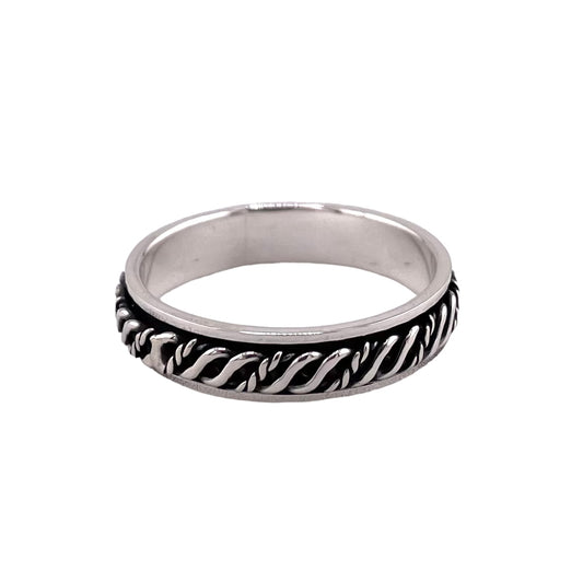 Spinner 5mm Band Ring Sterling Silver
