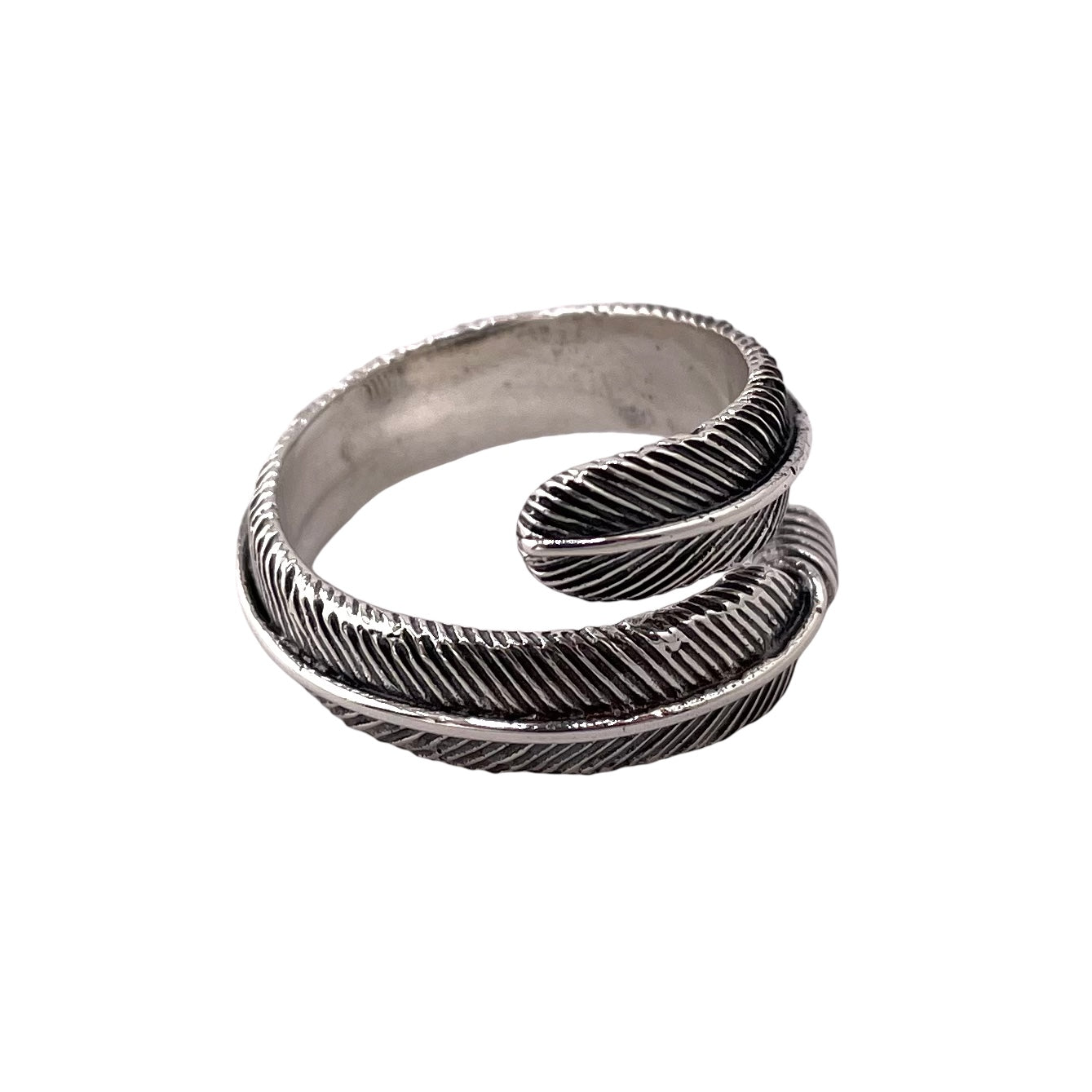 Feather Wrap 13mm Ring Sterling Silver