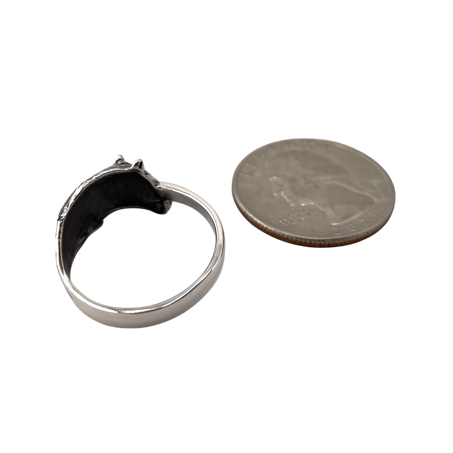 Horse Head Ring Sterling Silver