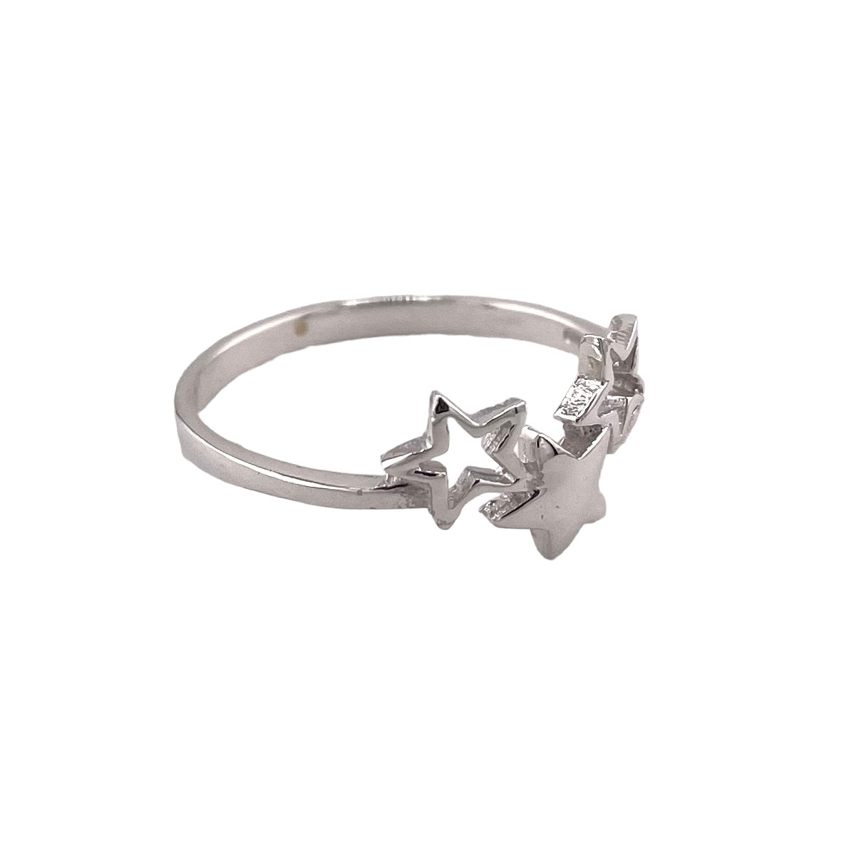 3 Star Ring Sterling Silver