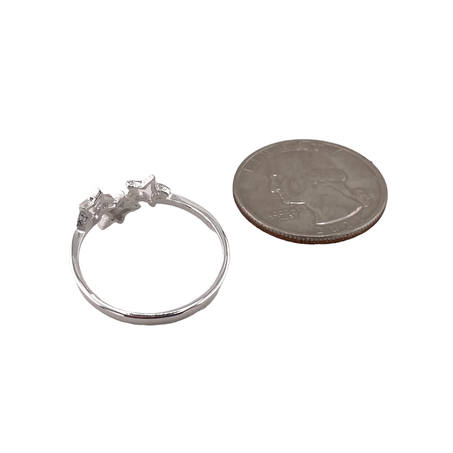 3 Star Ring Sterling Silver