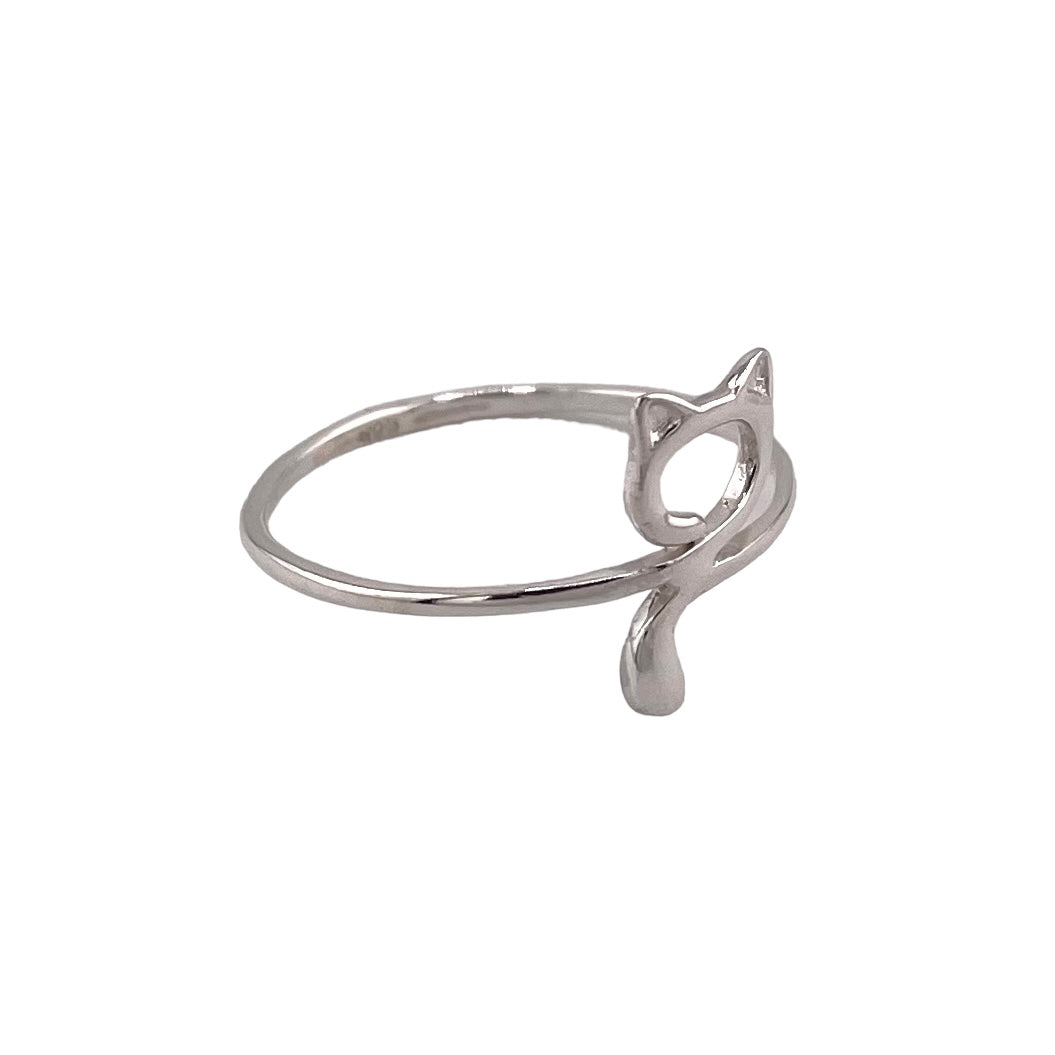 Cat Ring Sterling Silver