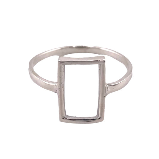 Rectangle Ring Sterling Silver