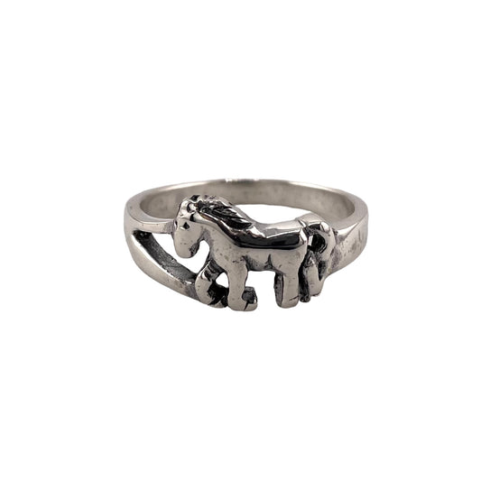 Horse Ring Sterling Silver