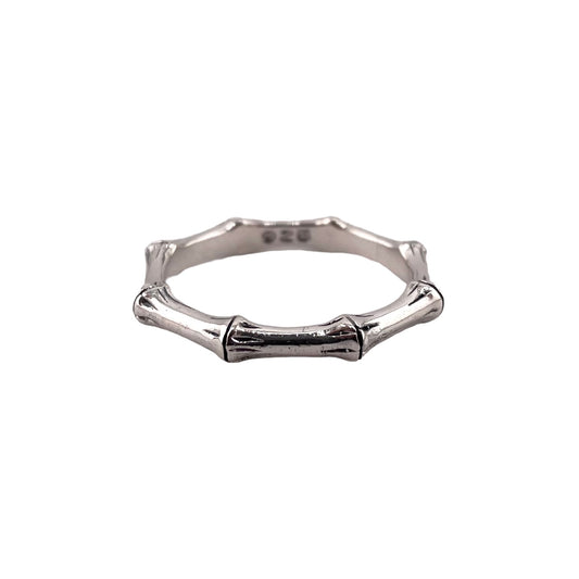 Bamboo Ring Sterling Silver