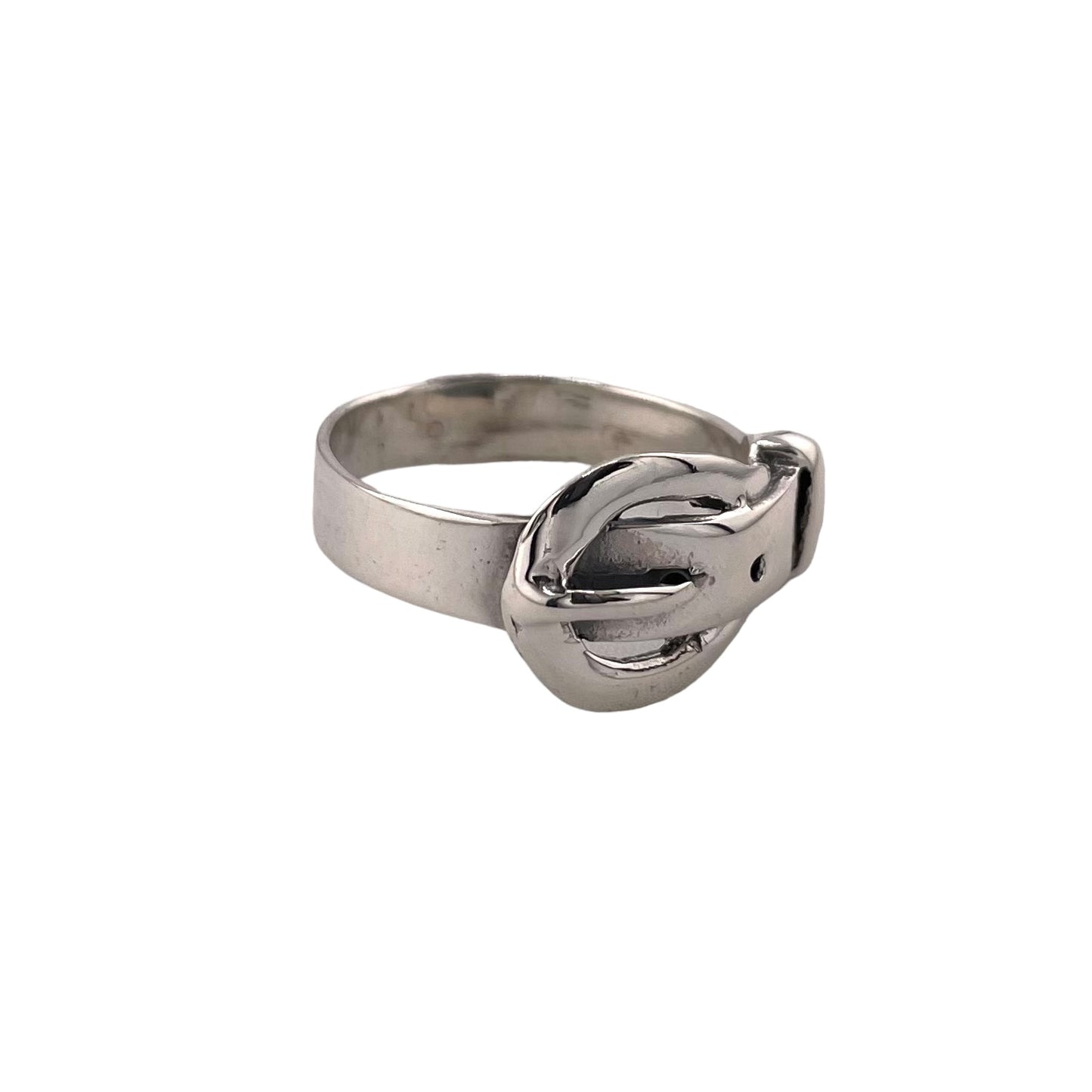 Belt Buckle Ring Sterling Silver