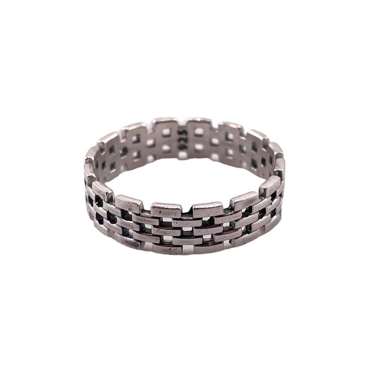 Link Band 5.5mm Ring Sterling Silver
