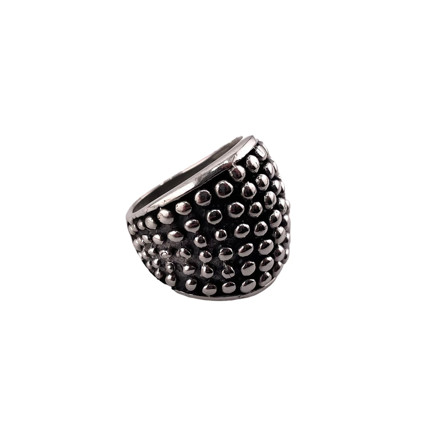Ball Dot Drop Ring Sterling Silver