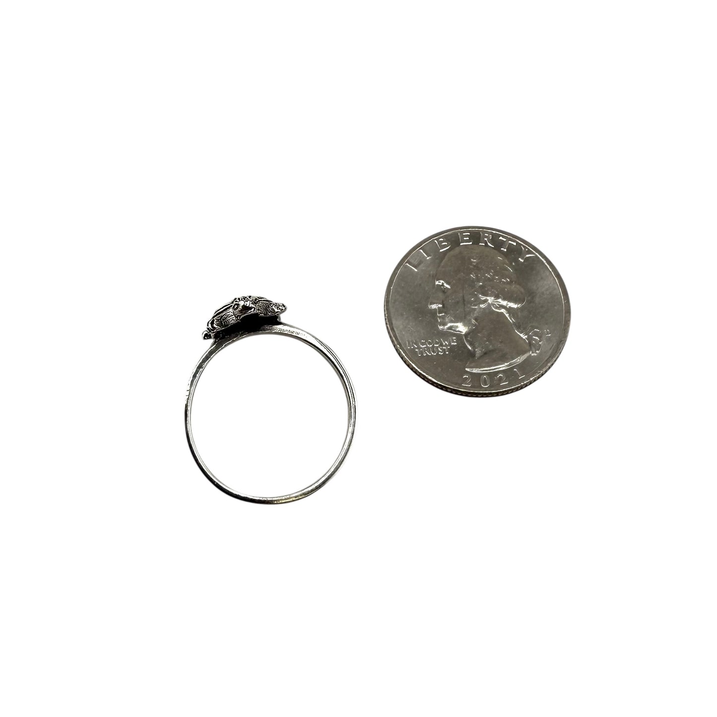 Turtle Ring Sterling Silver