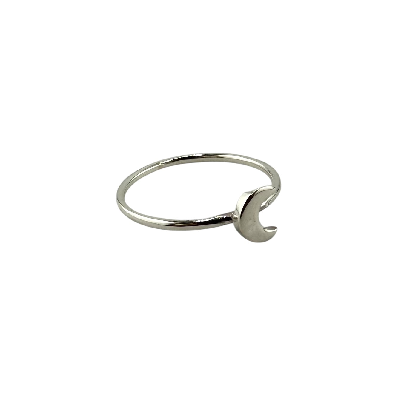 Moon Crescent Ring Sterling Silver