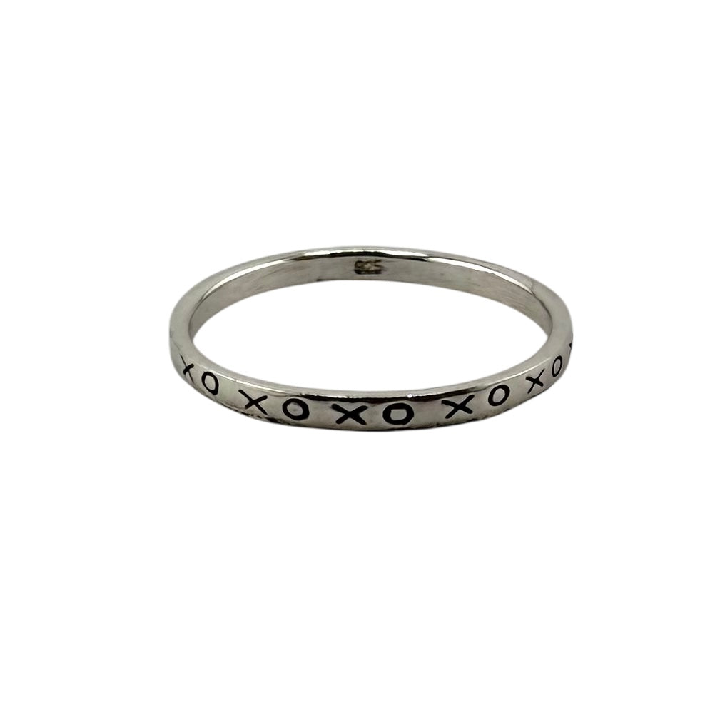 XOXO Pattern Ring Sterling Silver