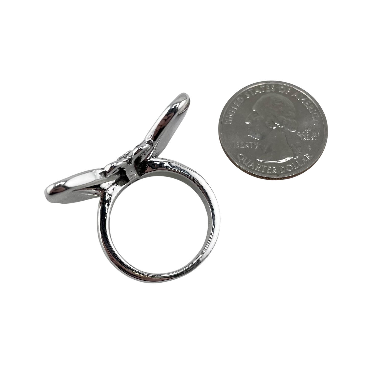 Butterfly Pattern Ring Sterling Silver