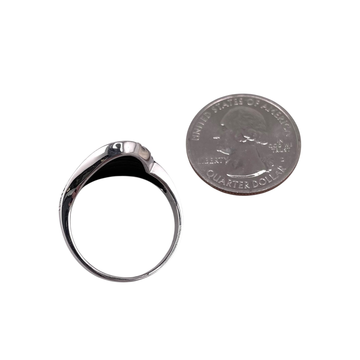 Wrap Bead Row Ring Sterling Silver