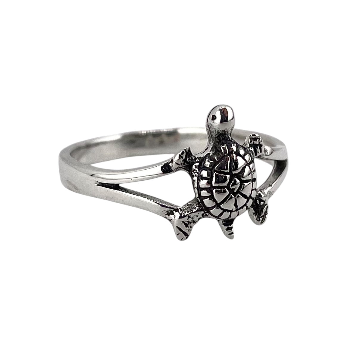 Turtle Ring Sterling Silver