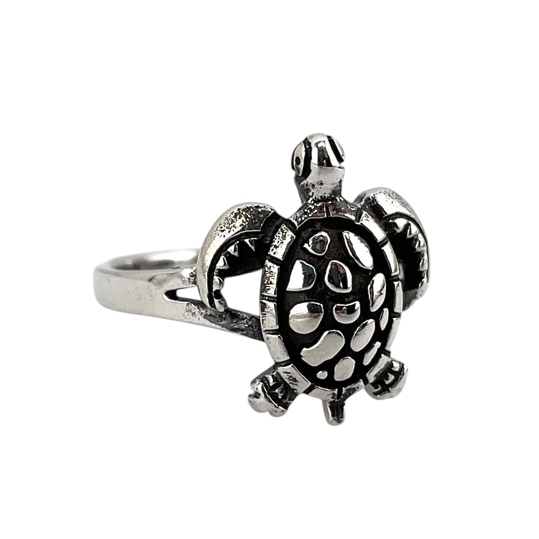 Turtle Ring Sterling Silver