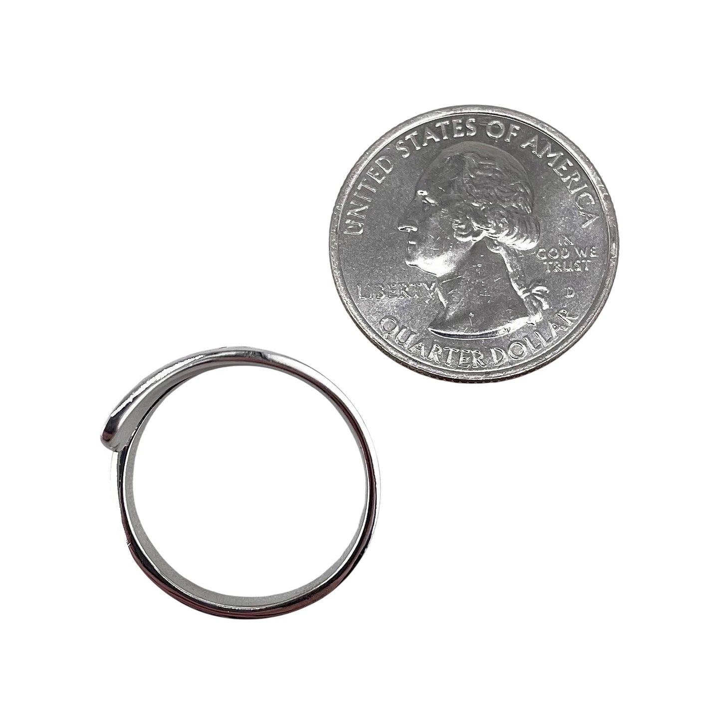 Round Dot Wrap Ring Sterling Silver