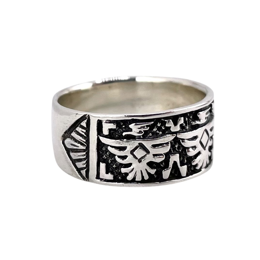 Thunderbird Southwest Design Ring Sterling Silver