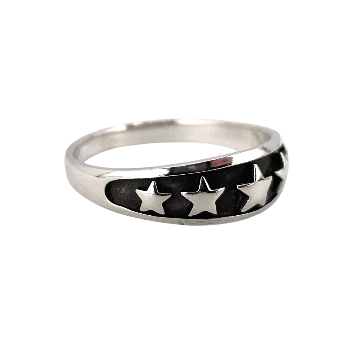 5 Star Ring Sterling Silver
