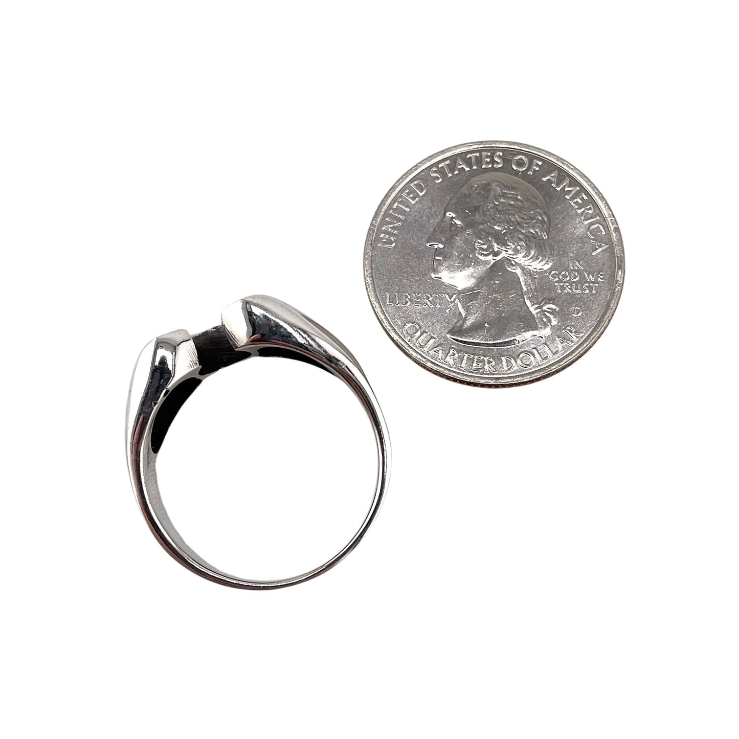 Horseshoe Star Ring Sterling Silver