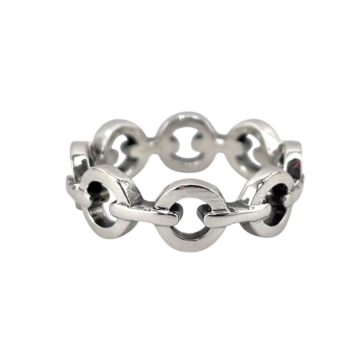 Chain Link Ring Sterling Silver